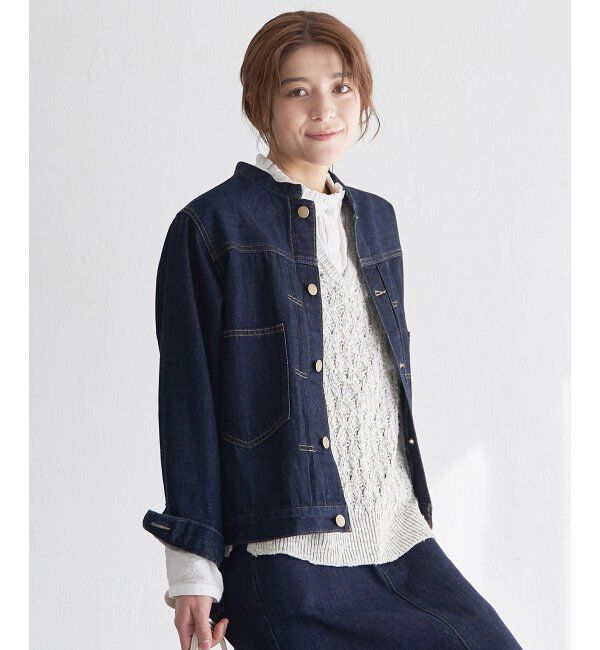 Lbc with Life「MIXヤーン透かし編み2WAYベスト」|ニット・セーター|