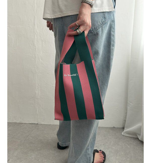 Lbc with Life「ストライプニットバッグ」|その他|