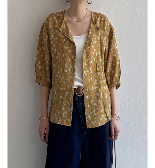 Lbc with Life「ボタニカルプリント2WAYブラウス」|シャツ・ブラウス|