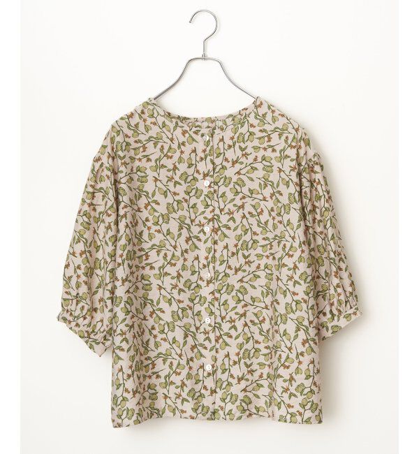 Lbc with Life「ボタニカルプリント2WAYブラウス」|シャツ・ブラウス|