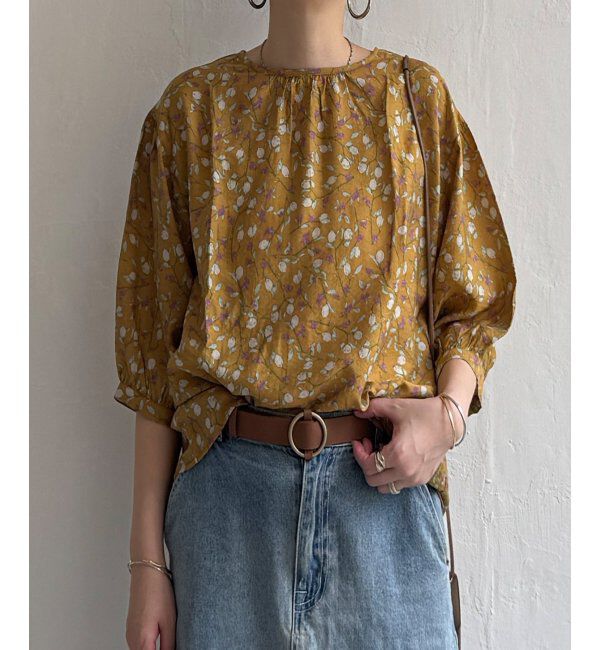 Lbc with Life「ボタニカルプリント2WAYブラウス」|シャツ・ブラウス|