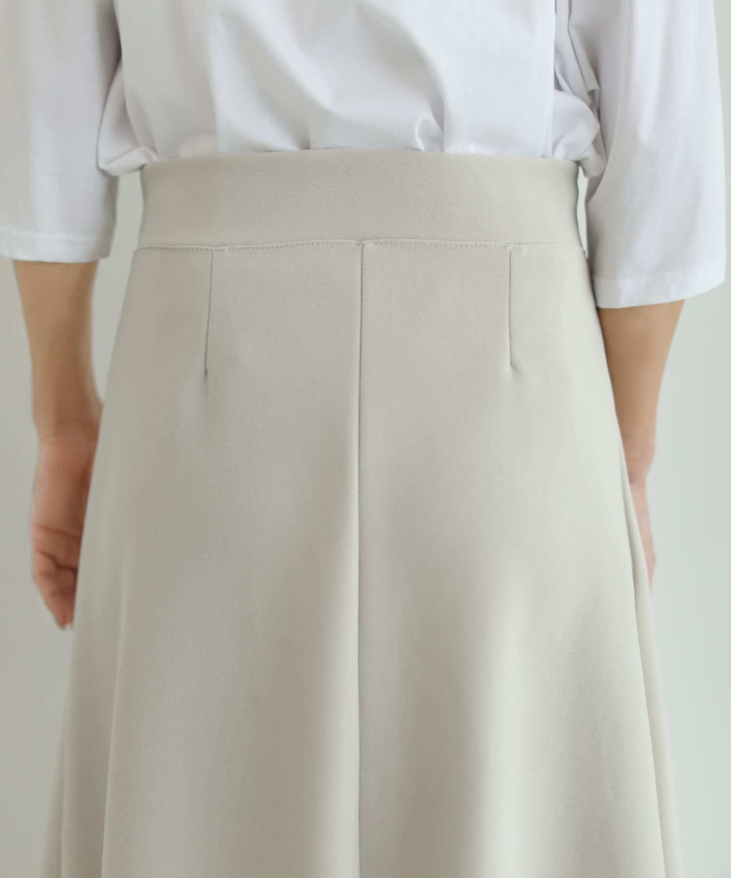 STYLE DELI「ストレッチジョーゼットAラインスカート」|台形|