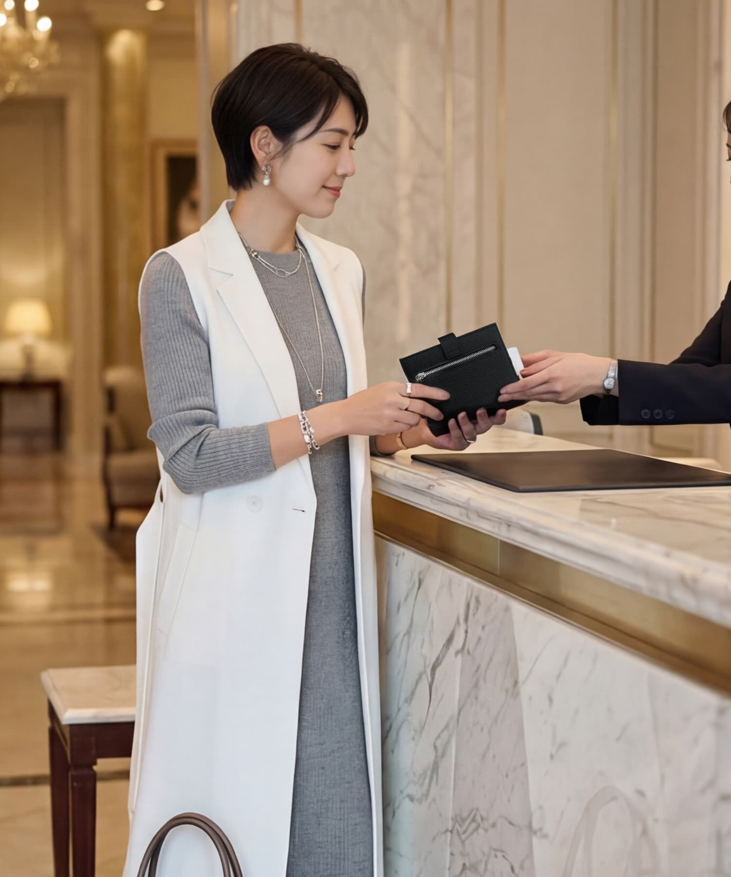 STYLE DELI「【DELI by】マルチポケットリアルレザーパスポートウォレット」|財布|