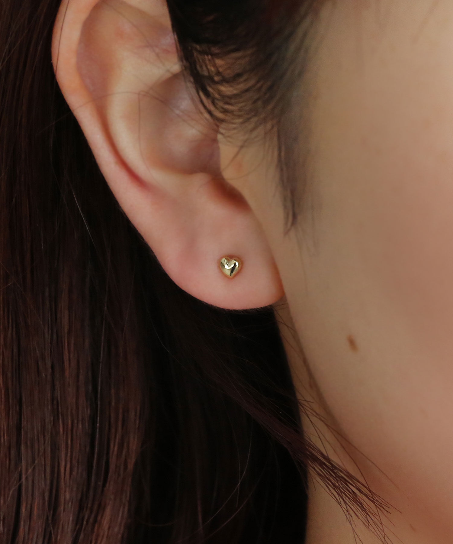  「ピュアチタンポスト ミニミニハートピアス［金属アレルギー対応］」|ピアス|