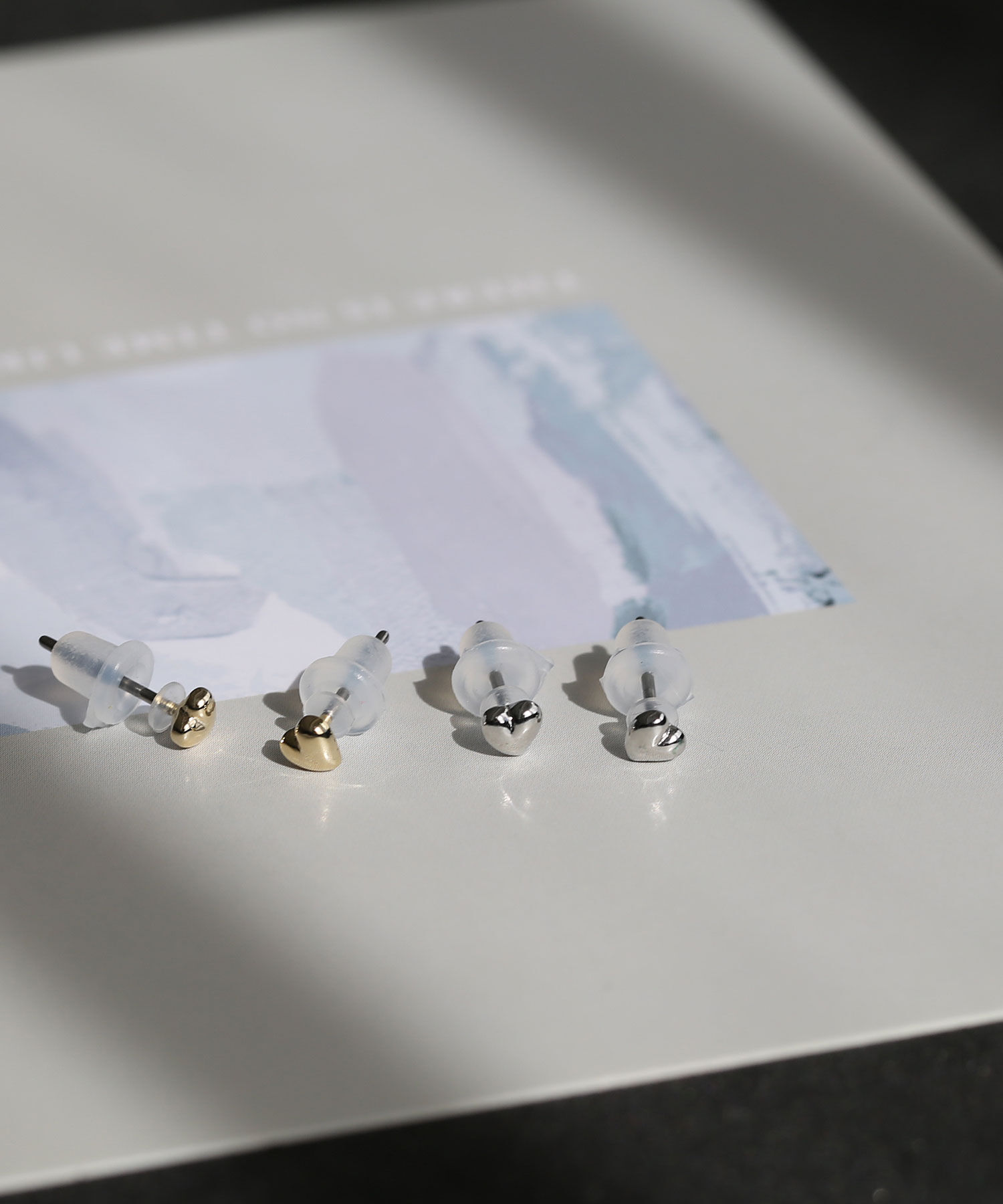  「ピュアチタンポスト ミニミニハートピアス［金属アレルギー対応］」|ピアス|