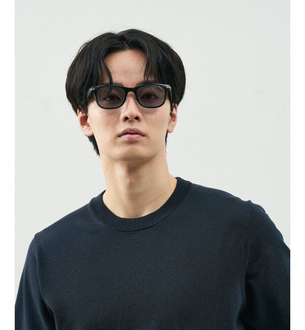  「SUNCUTGlasses/UV100%CUT サングラス レザー調 ラバーテンプル 紫外線対策 UV対策 UVカット ズレ落ち防止」|サングラス|