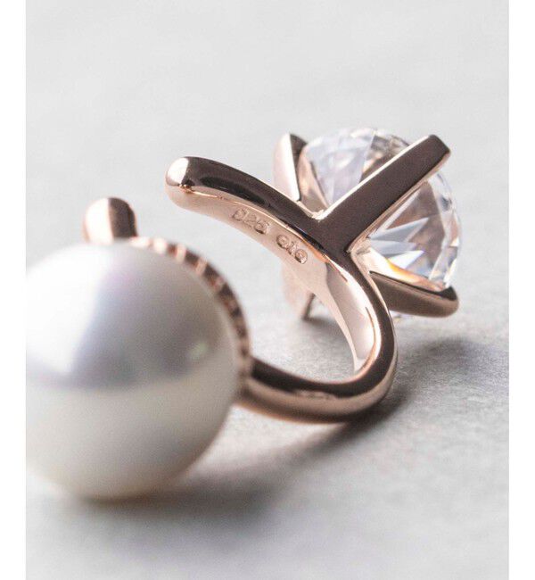 ete「パール/ビジュー リバーシブルイヤリング」|イヤリング|