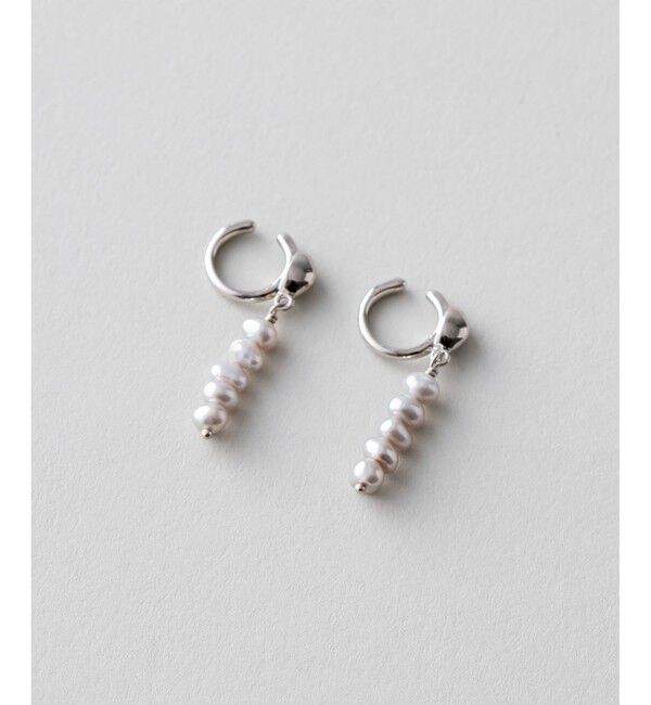 ete「パール ストレートライン イヤリング」|イヤリング|