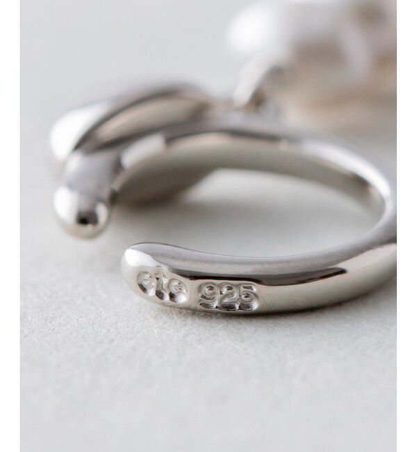 ete「パール ストレートライン イヤリング」|イヤリング|