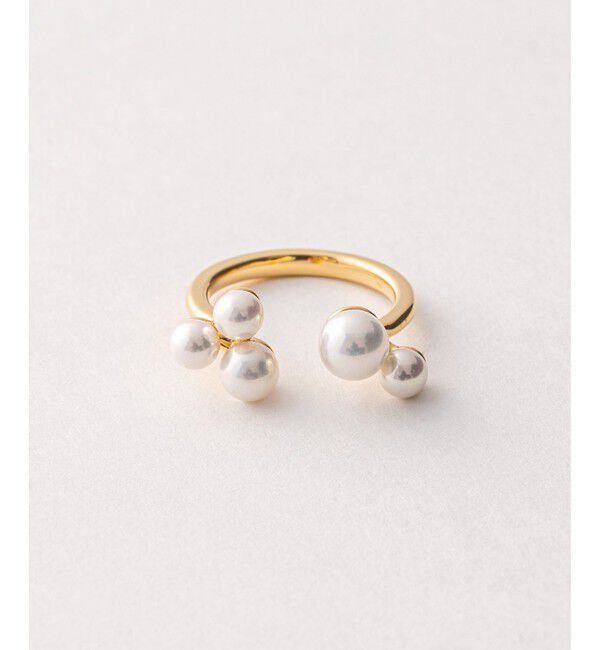 Jouete「フォークリング パール」|リング|イエローゴールド