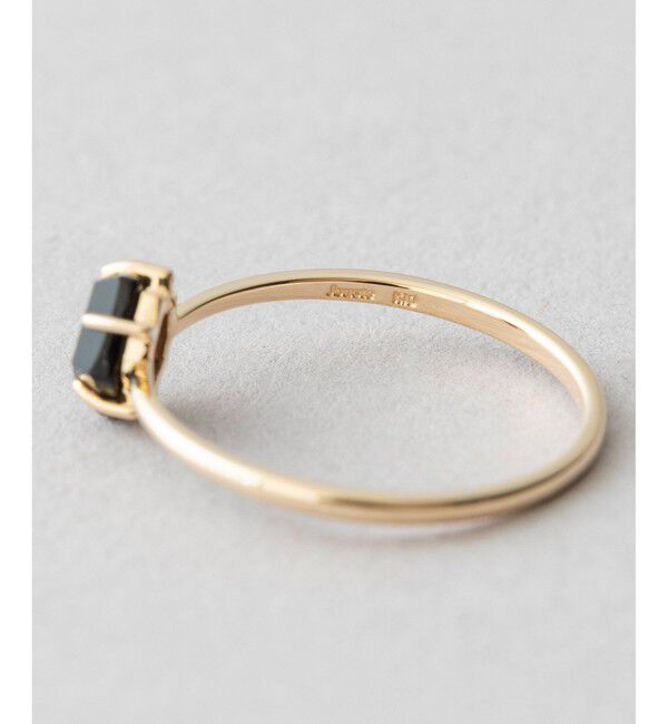 Jouete「[レイヤー] K10YG リング ブラックカルセドニー」|リング|