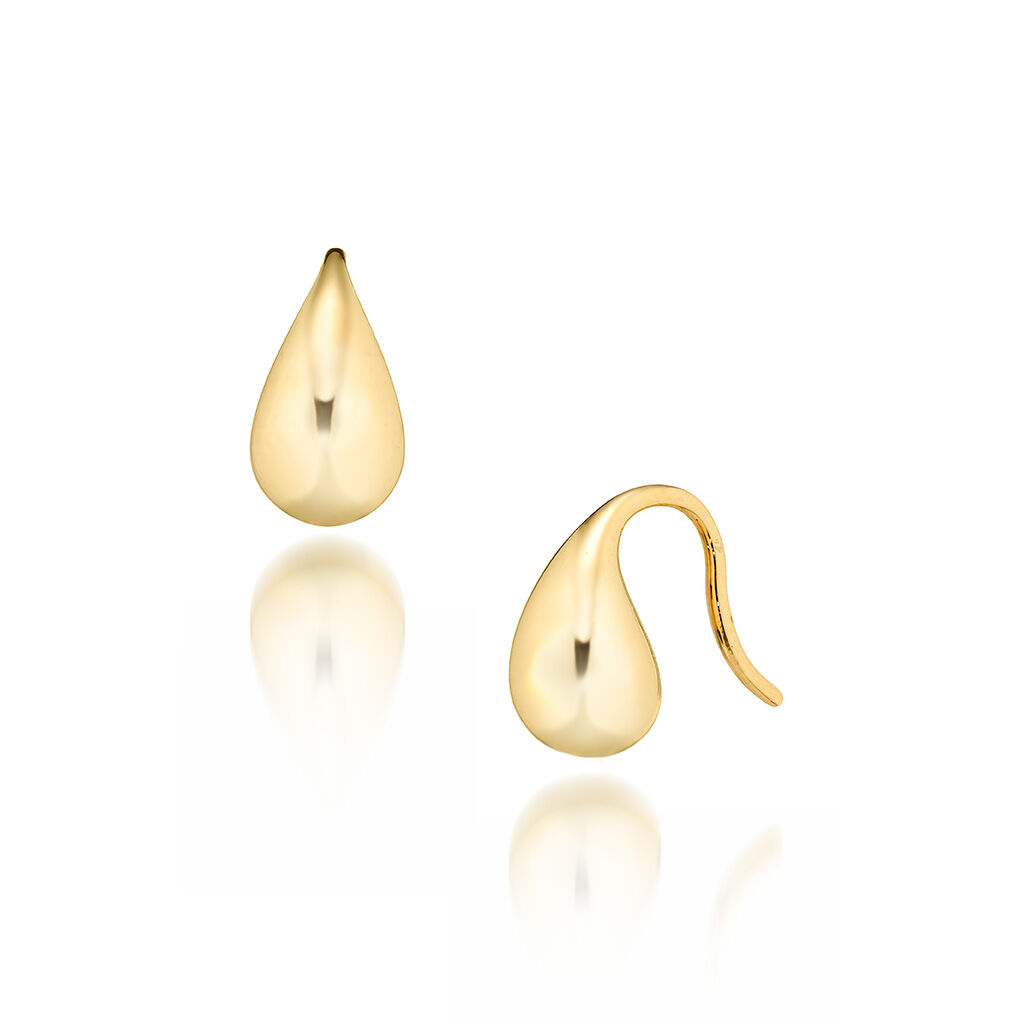 STAR JEWELRY「PUFFY DROP」|ピアス|イエローゴールド