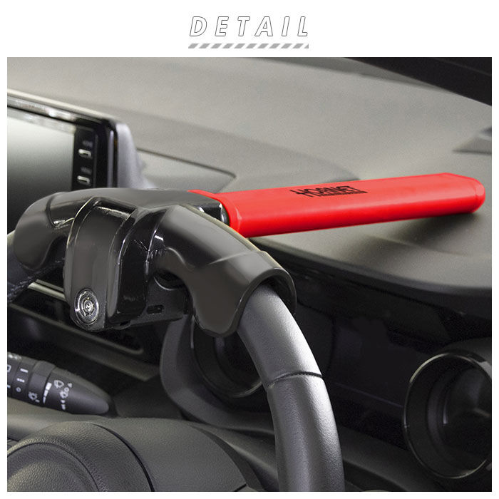 BACKYARD FAMILY「ハンドルロック 車 通販 盗難防止 車両盗難 対策 T型 T型ロック方式 ステアリング」|その他|