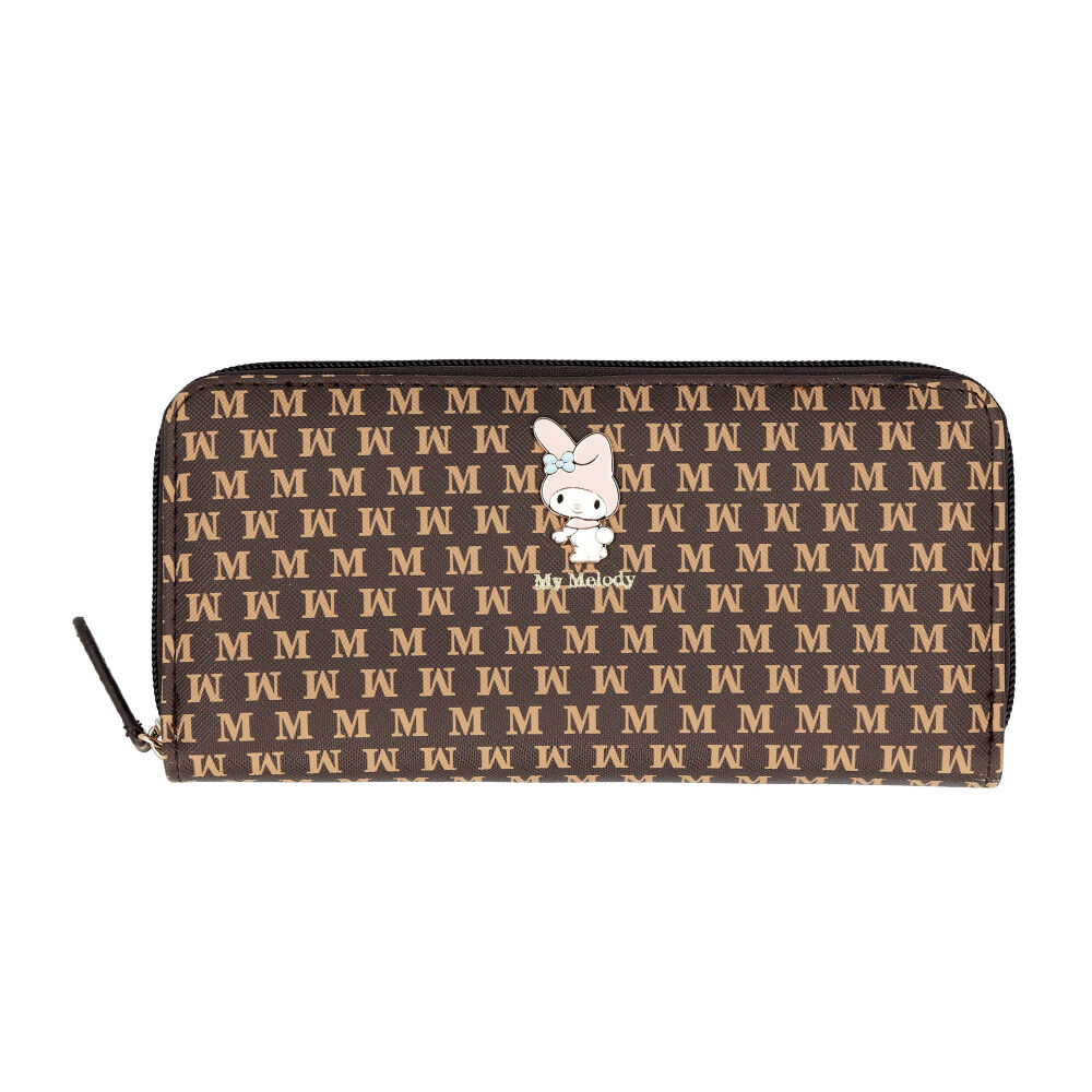 BACKYARD FAMILY「サンリオ 長財布 通販 財布 ロングウォレット レディース 大容量 かわいい ラウンドファスナー」|財布|ブラウン4