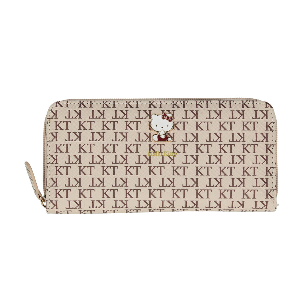 BACKYARD FAMILY「サンリオ 長財布 通販 財布 ロングウォレット レディース 大容量 かわいい ラウンドファスナー」|財布|ベージュ1