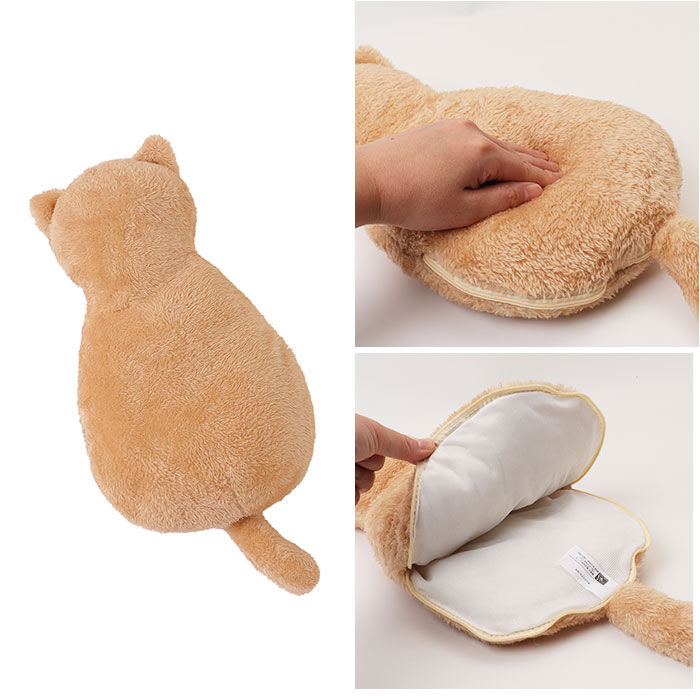 BACKYARD FAMILY「湯たんぽ お湯 式 通販 ふわふわにゃんこ湯たんぽ ソフトタイプ 電源不要 持ち運び 携帯」|その他|