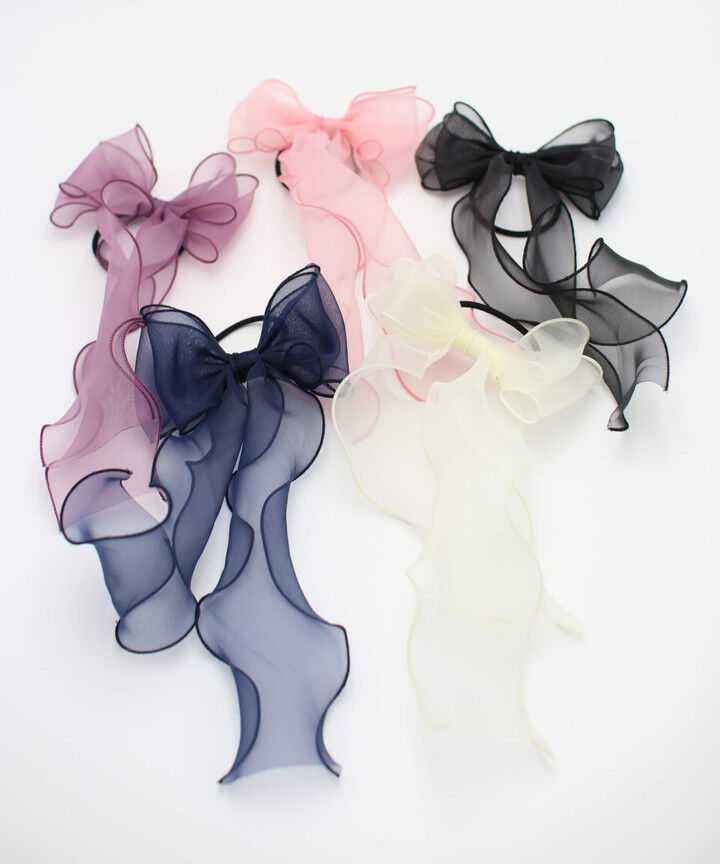 BACKYARD FAMILY「キッズ ヘアゴム リボン 通販 オーガンジー 38042101 アンジュオーガンジーリボンヘアゴム」|ヘアゴム・シュシュ|