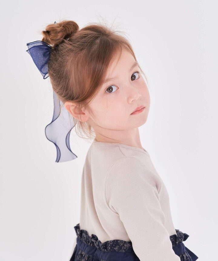BACKYARD FAMILY「キッズ ヘアゴム リボン 通販 オーガンジー 38042101 アンジュオーガンジーリボンヘアゴム」|ヘアゴム・シュシュ|