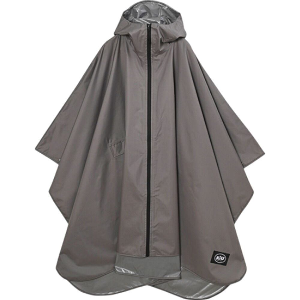 BACKYARD FAMILY「kiu キウ レインコート ポンチョ 通販 ポンチョスリーブ レインポンチョ 雨具 雨合羽 かっぱ」|レインコート|グレー1