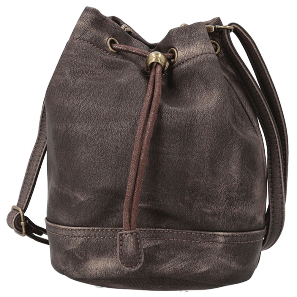 BACKYARD FAMILY「DEVICE デバイス 巾着 ショルダーバッグ 通販 ショルダーバック ショルダー 巾着バッグ」|ショルダー・メッセンジャー|ブラウン1