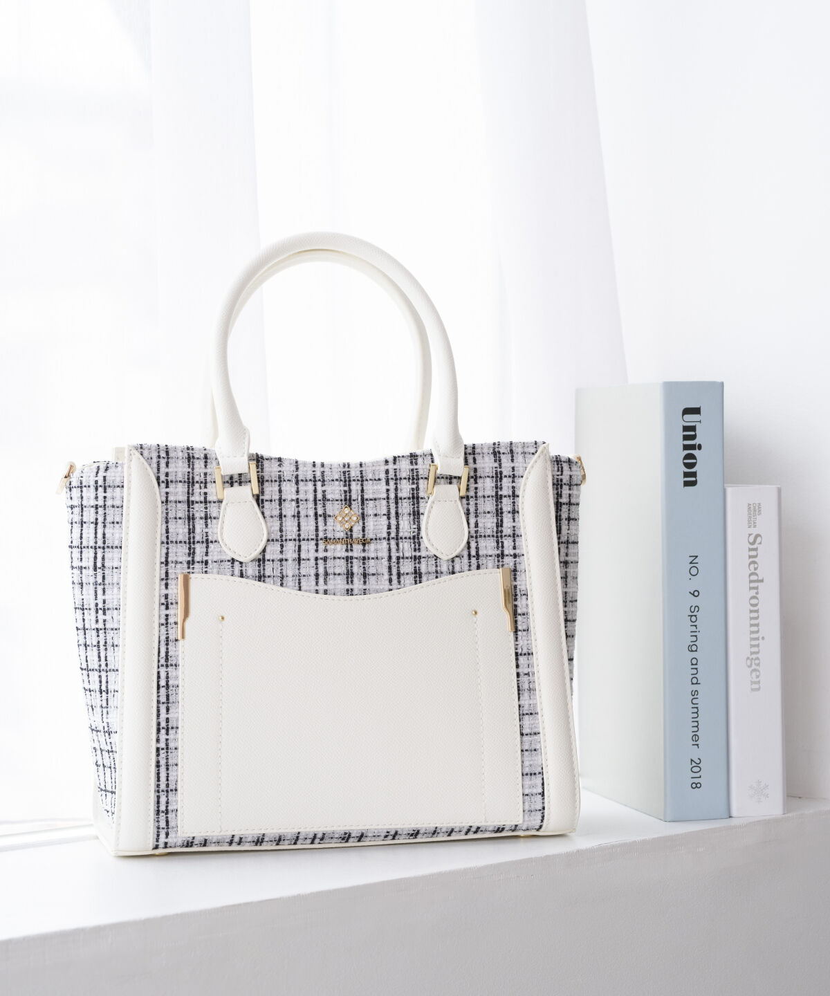 Samantha Vega「新色ツイードダイヤカットハンドバッグ」|ハンドバッグ|