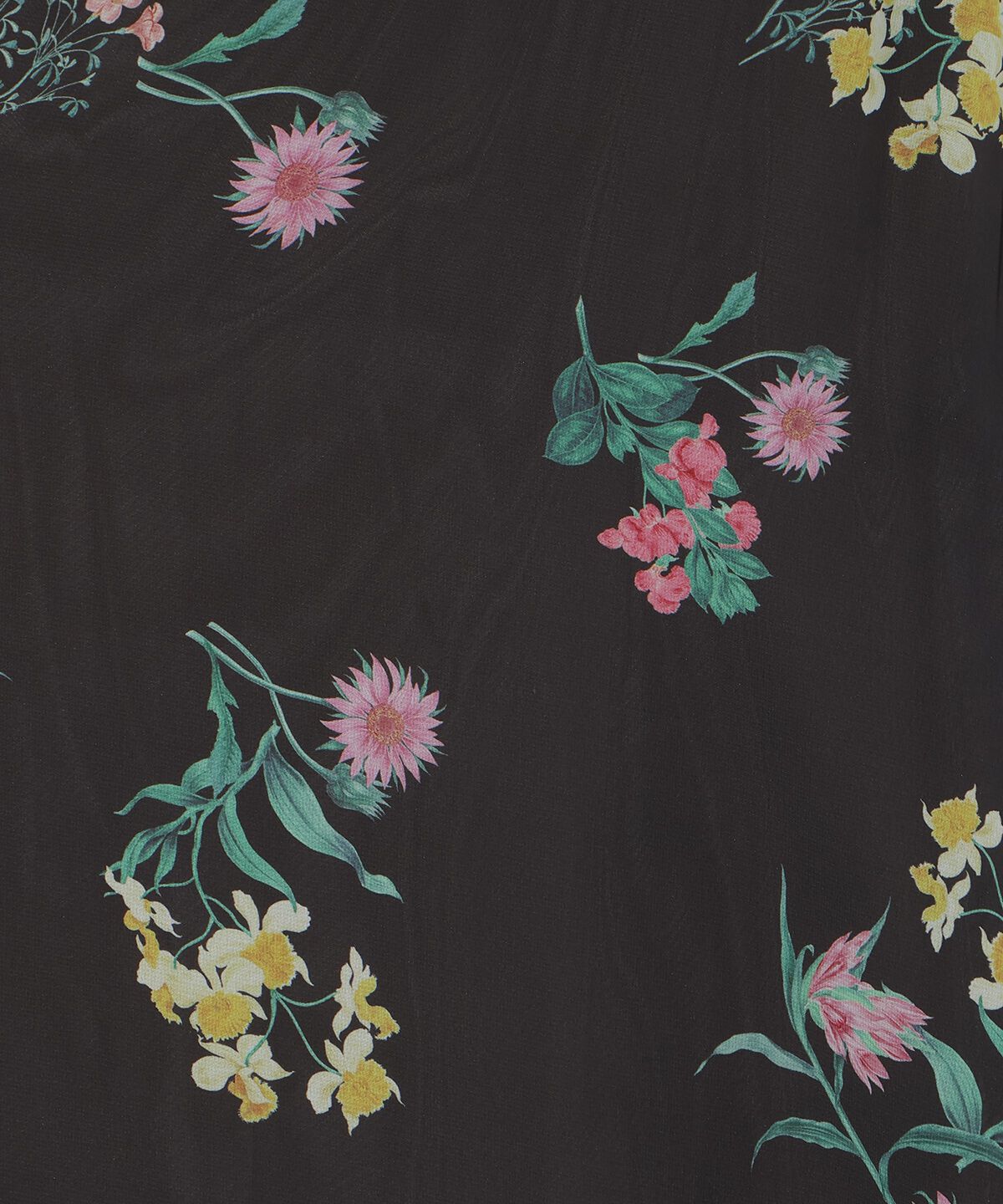 アンドクチュール「フリルケープフラワープリントワンピース」|ワンピース|