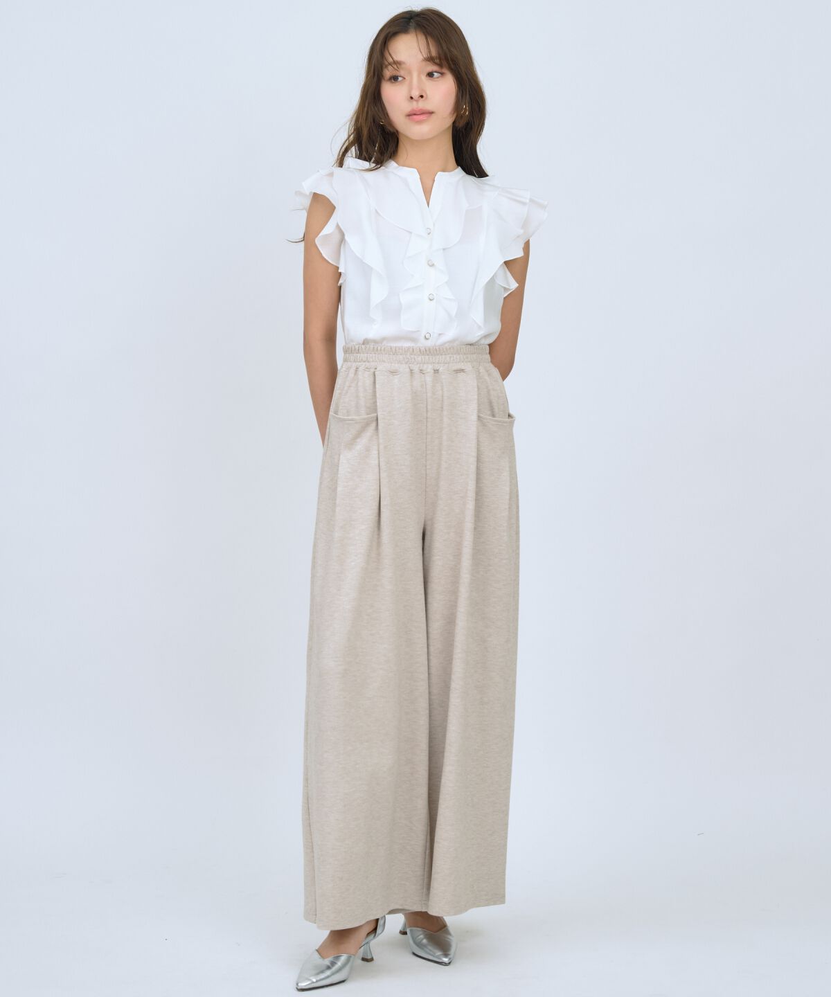 アンドクチュール「カットツイルポケットタックパンツ」|その他|