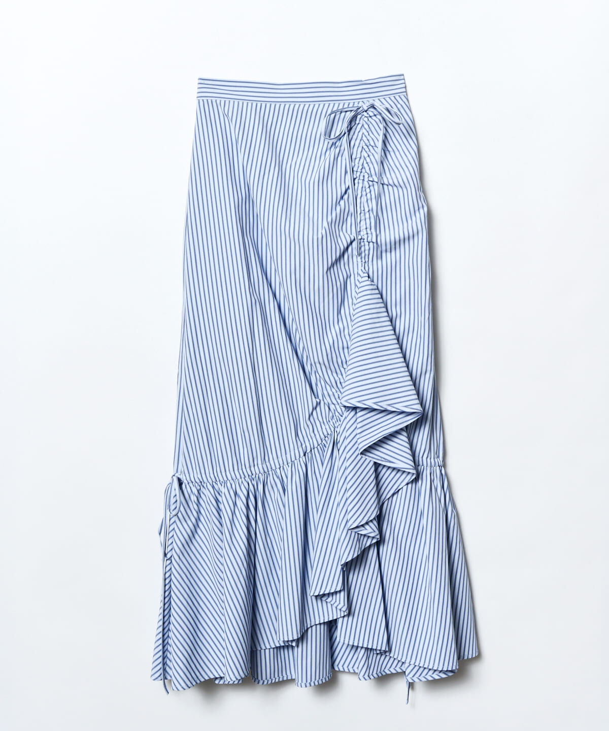 REDYAZEL「ストライプシャーリングスカート」|フレア|