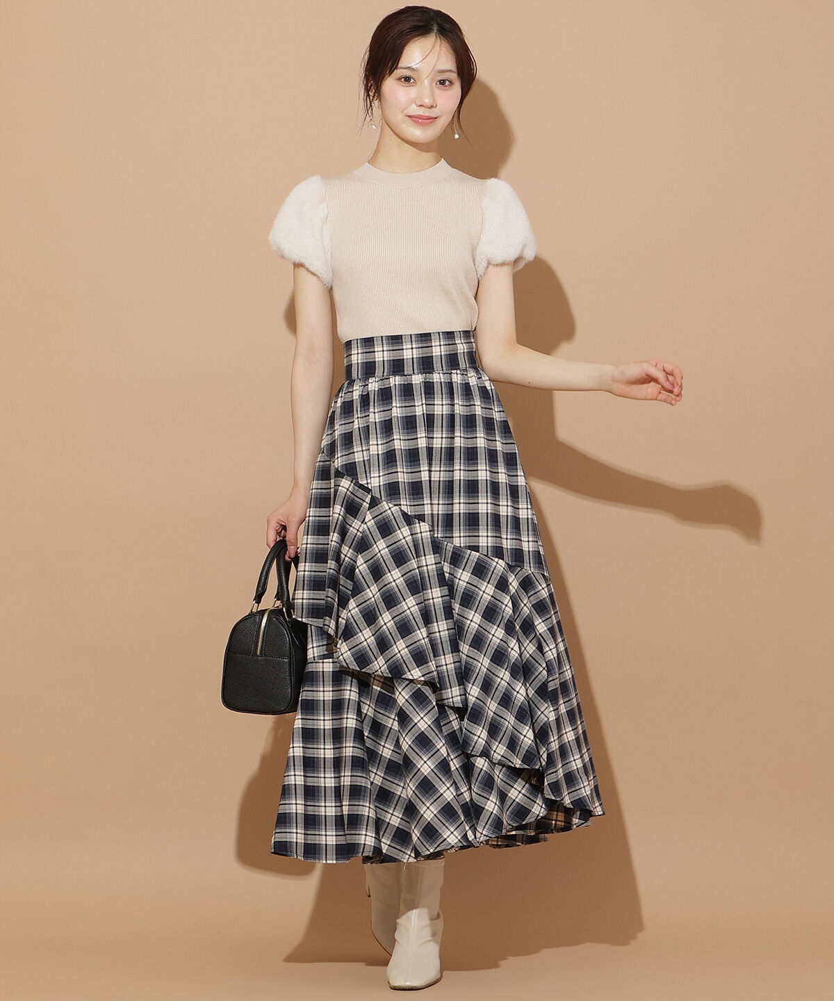 WILLSELECTION「アシメフリルレイヤードスカート」|フレア|