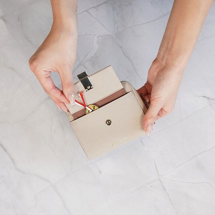 Jewelna Rose「Jewelna Rose ブリヨン・ウォレット 本革 二つ折り財布 15142」|財布|