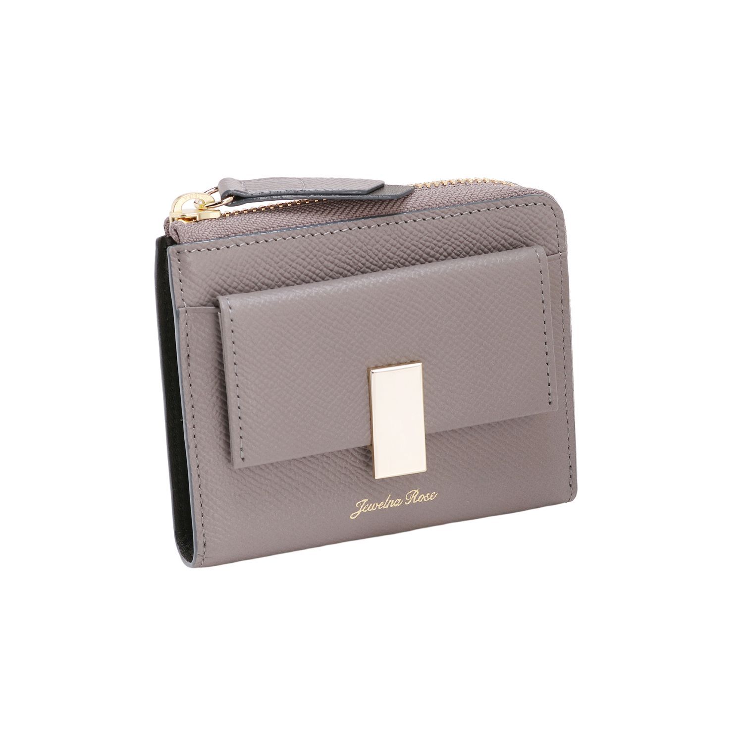 Jewelna Rose「Jewelna Rose ブリヨン・ウォレット 本革 二つ折り財布 15142」|財布|モーヴグレー