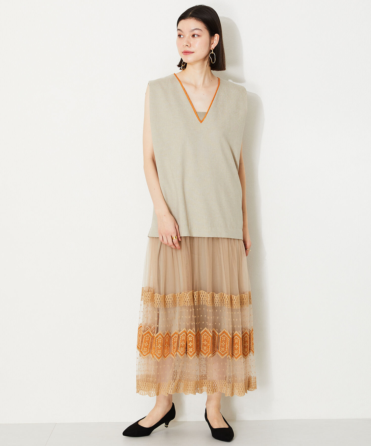 ORiental TRaffic「【跳べるパンプス/シリーズ累計１５０万足突破】メタリック ライン ヒール /R-3206 パンプス オケージョン」|パンプス|