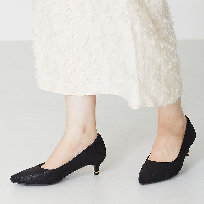 ORiental TRaffic「【跳べるパンプス/シリーズ累計１５０万足突破】メタリック ライン ヒール /R-3206 パンプス オケージョン」|パンプス|