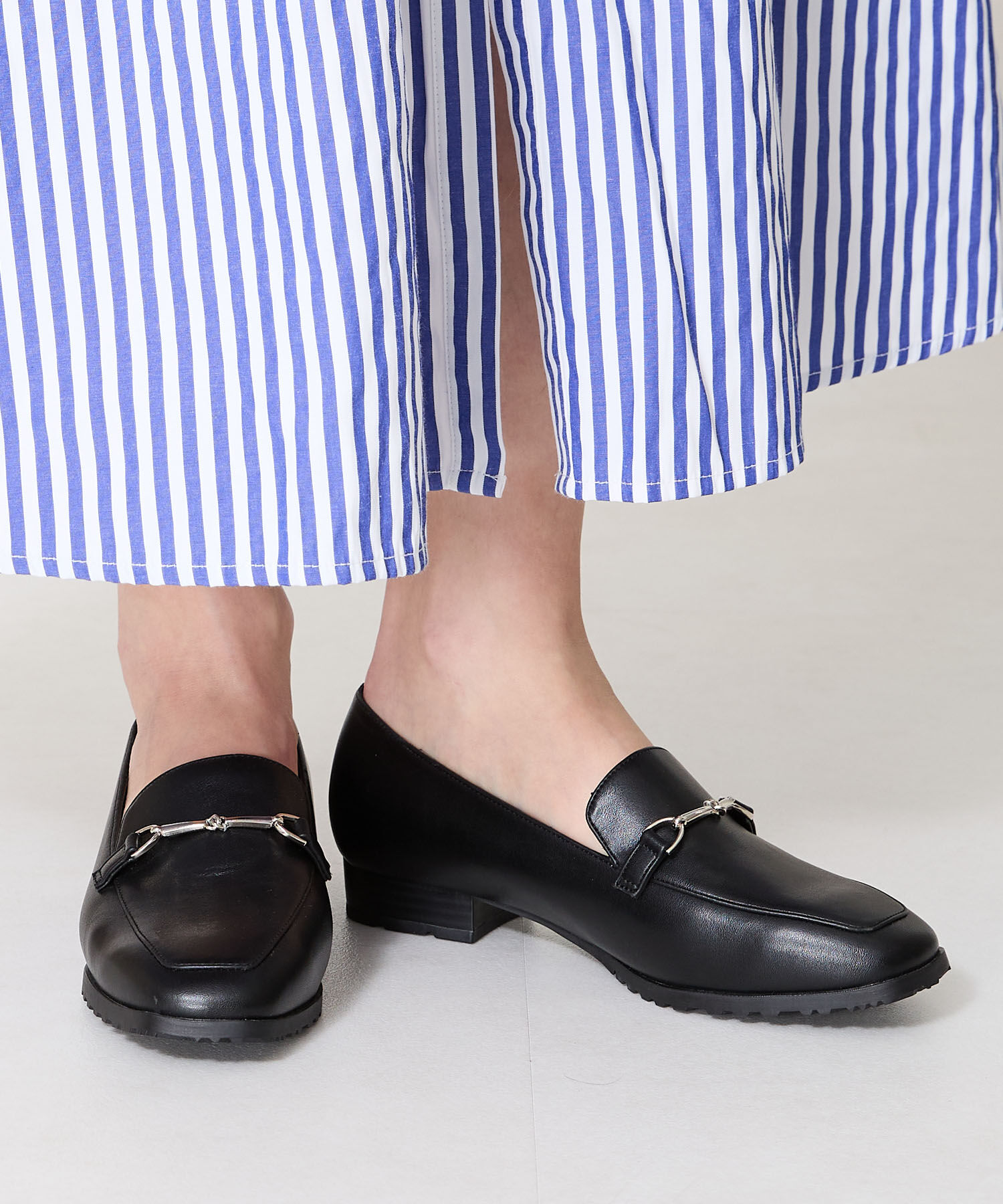 ORiental TRaffic「【防水】ビットモチーフレインローファー/R-1014 レインシューズ レインローファー 人気 トレンド」|パンプス|