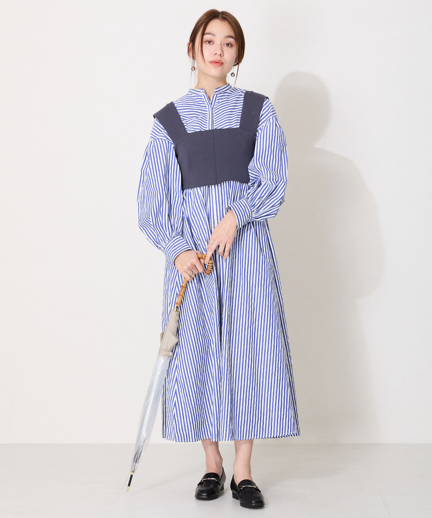 ORiental TRaffic「【防水】ビットモチーフレインローファー/R-1014 レインシューズ レインローファー 人気 トレンド」|パンプス|