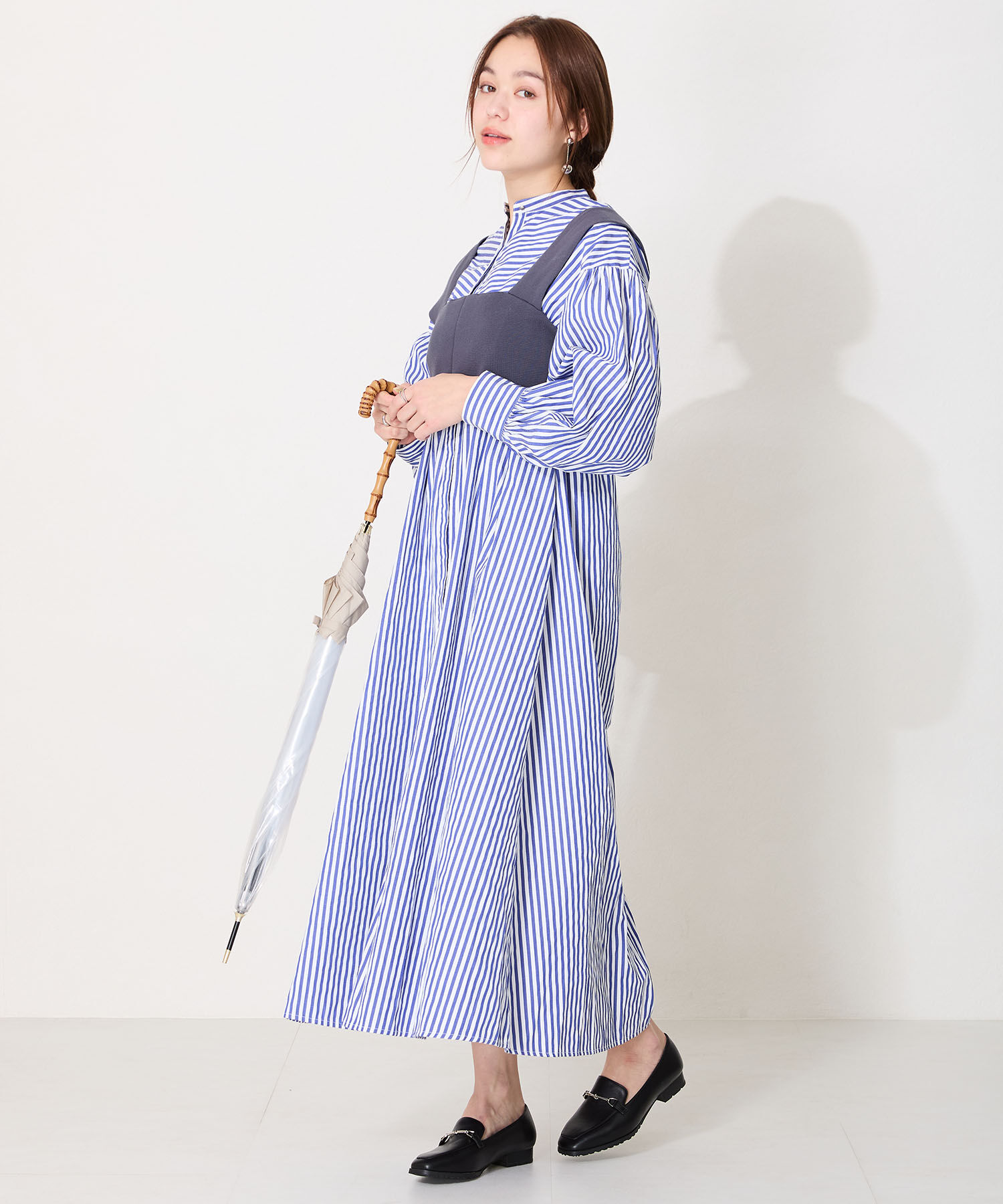 ORiental TRaffic「【防水】ビットモチーフレインローファー/R-1014 レインシューズ レインローファー 人気 トレンド」|パンプス|