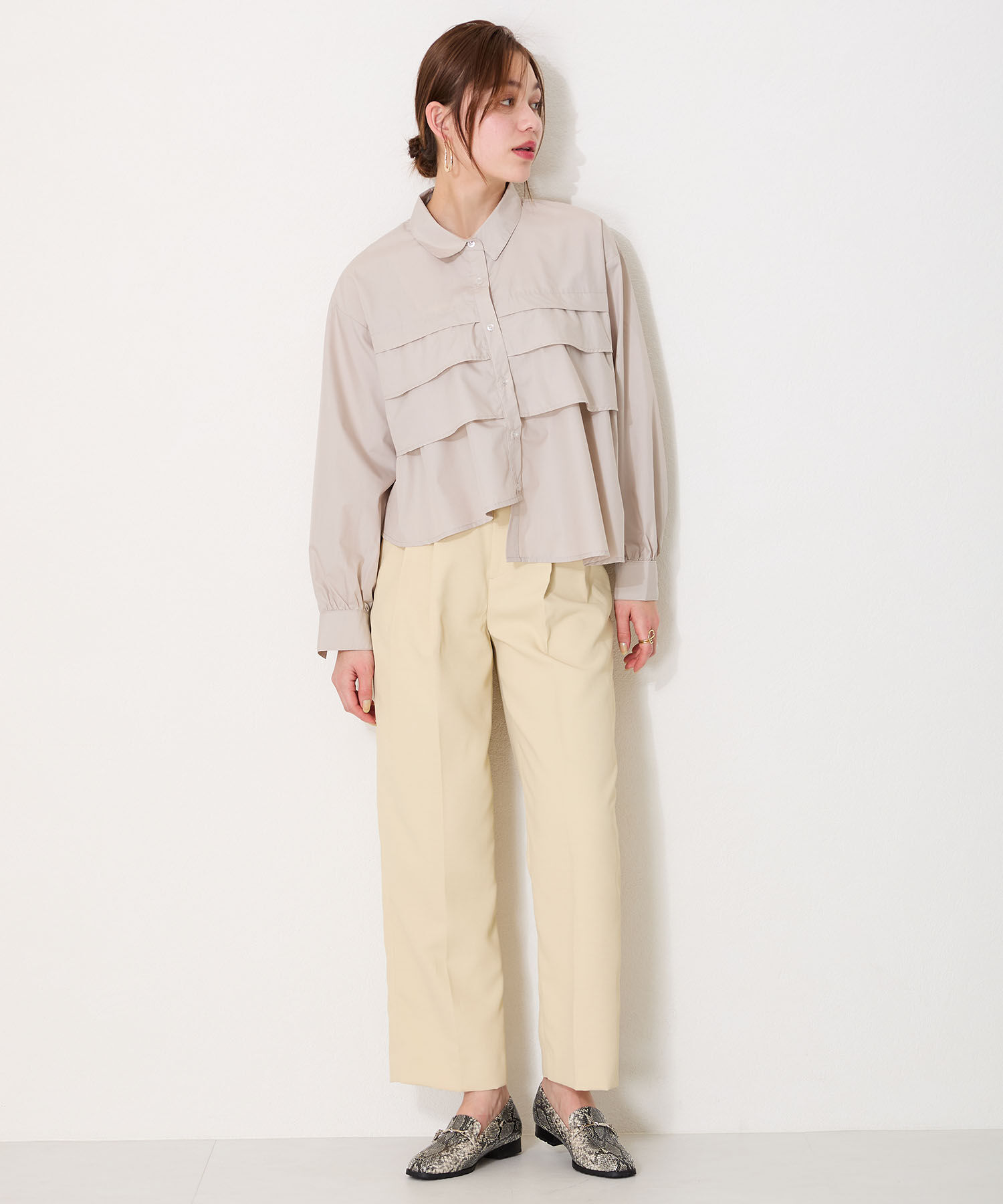 ORiental TRaffic「【防水】ビットモチーフレインローファー/R-1014 レインシューズ レインローファー 人気 トレンド」|パンプス|