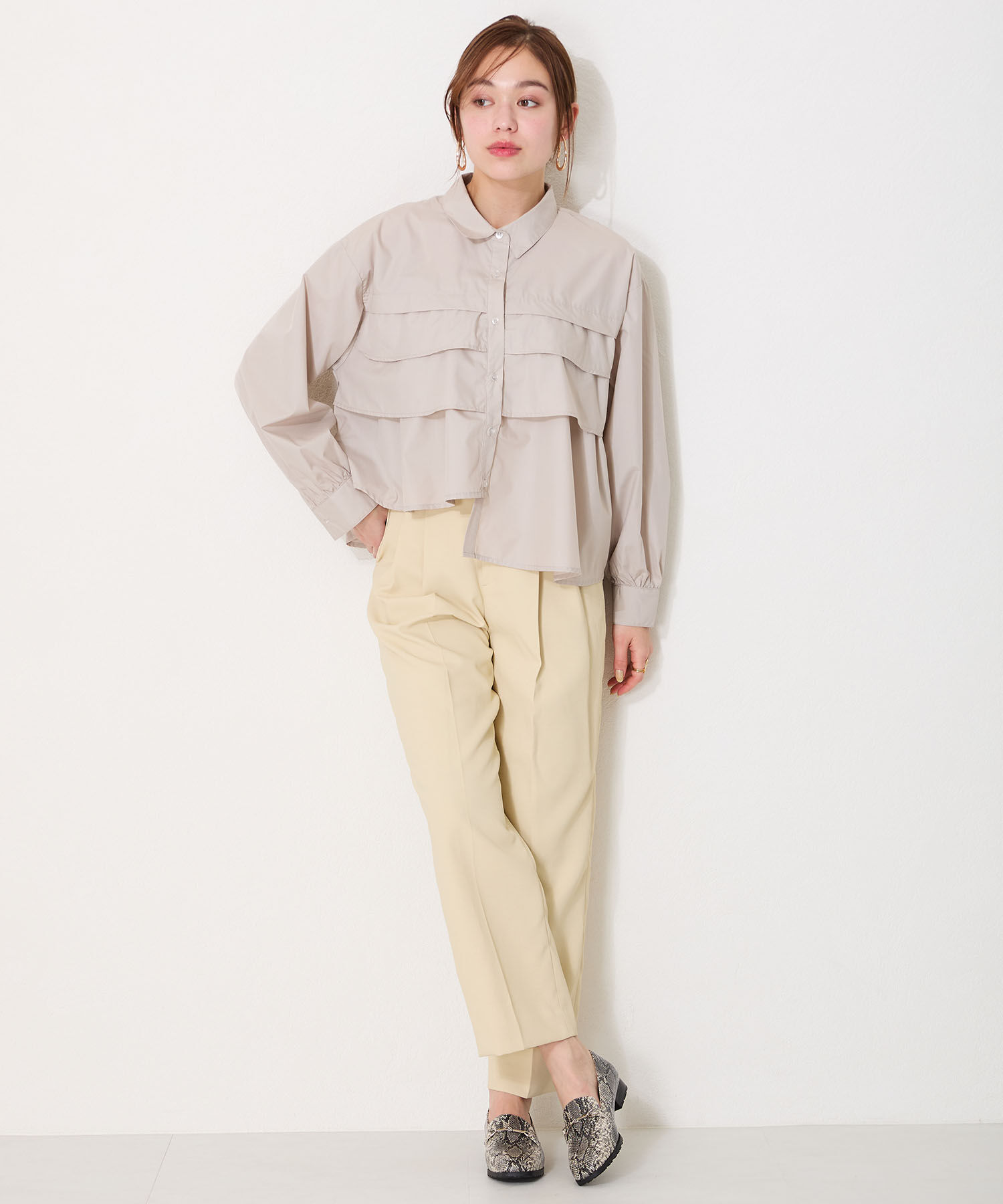 ORiental TRaffic「【防水】ビットモチーフレインローファー/R-1014 レインシューズ レインローファー 人気 トレンド」|パンプス|