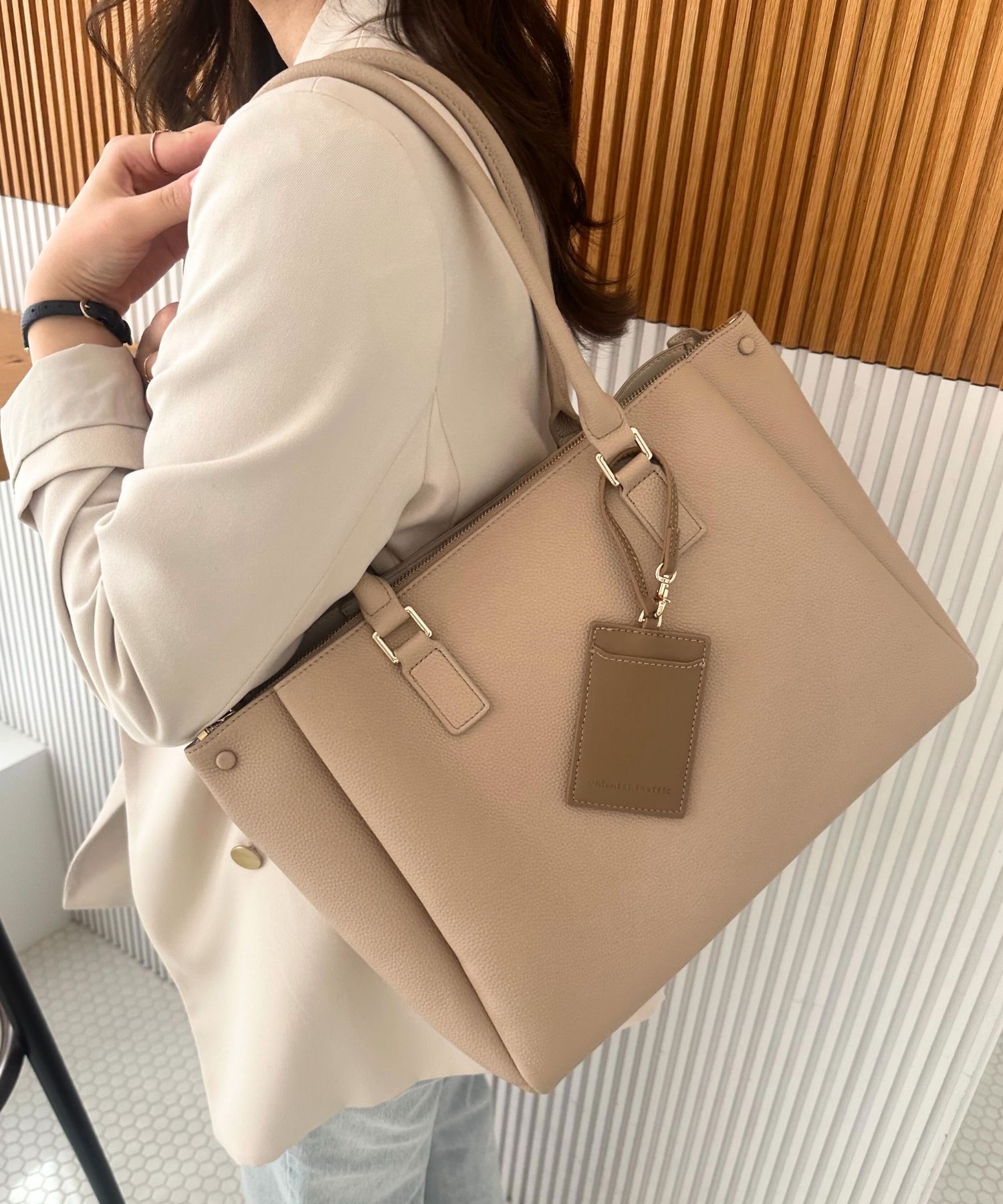 ORiental TRaffic「【BAG】A4 横長 トートバッグ /BA-220 通勤 通学 オフィスカジュアル 人気 トレンド 売れてる」|トートバッグ|