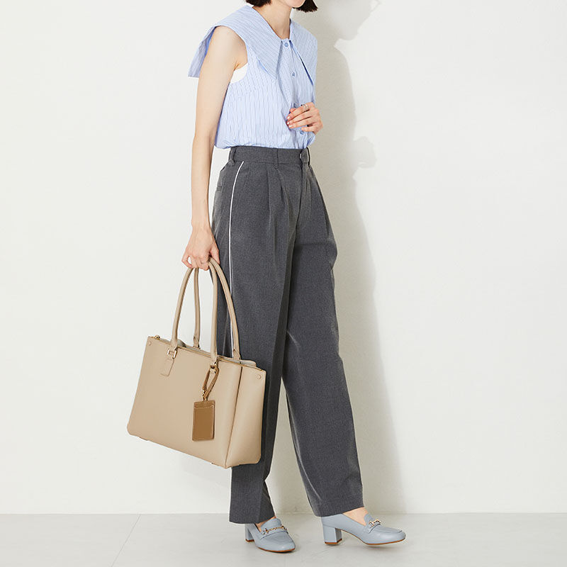 ORiental TRaffic「【BAG】A4 横長 トートバッグ /BA-220 通勤 通学 オフィスカジュアル 人気 トレンド 売れてる」|トートバッグ|