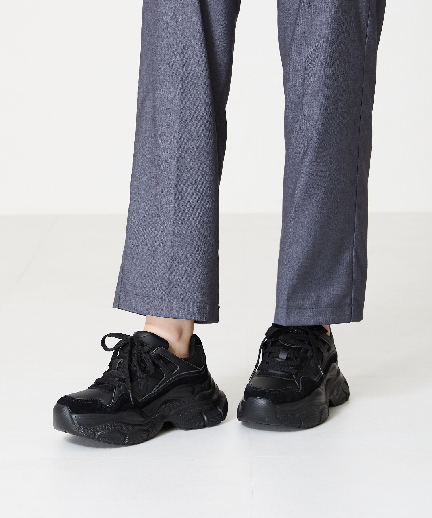 ORiental TRaffic「【アウトレット価格】ナイロンテープ厚底スニーカー/OT3745」|スニーカー|