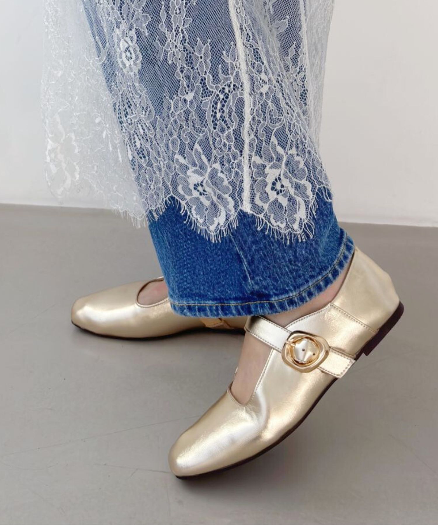 WA Oriental TRaffic「柔らか ストラップ フラット パンプス /52104 フィット クッション」|パンプス|