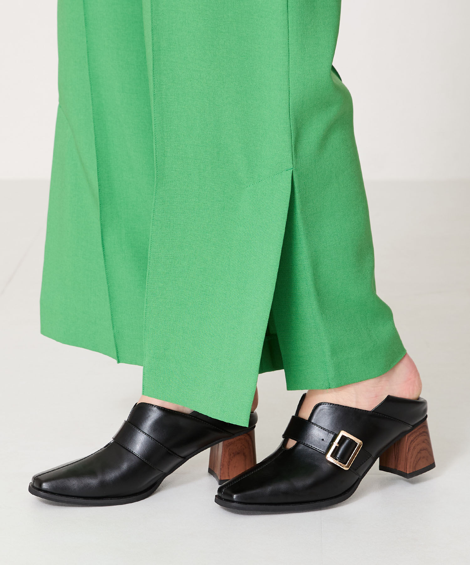 ORiental TRaffic「ウッドヒールベルトパンプス/51103 パンプス トレンド 人気 売れてる」|パンプス|