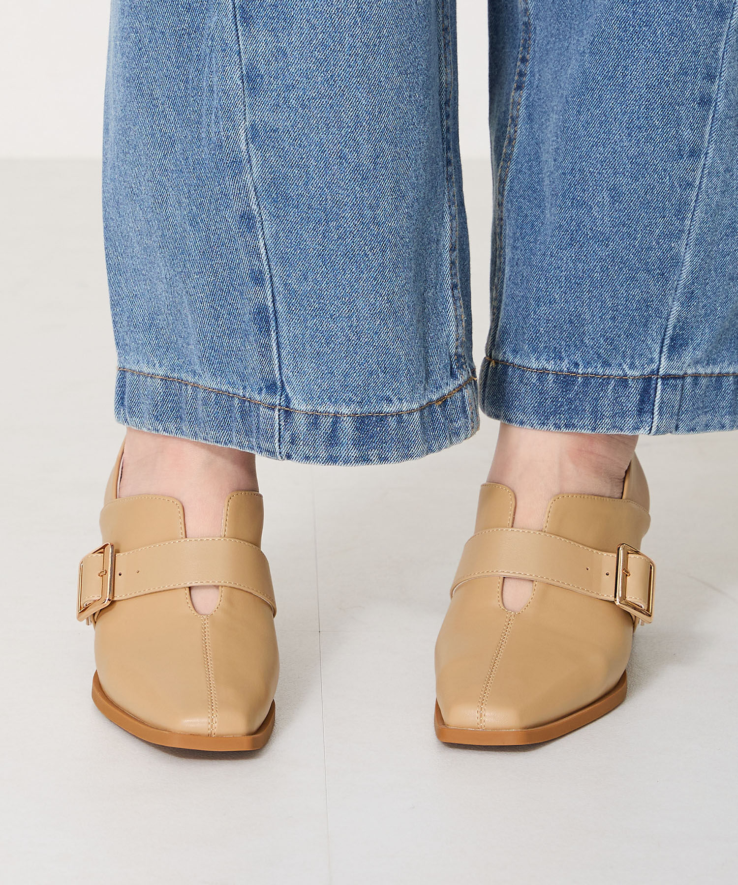 ORiental TRaffic「ウッドヒールベルトパンプス/51103 パンプス トレンド 人気 売れてる」|パンプス|