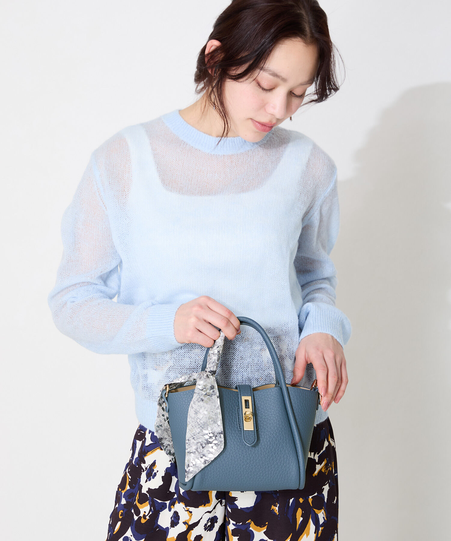 ORiental TRaffic「スカーフ 付き 2way ハンド バッグ /BA-252 ハンドバッグ」|ハンドバッグ|