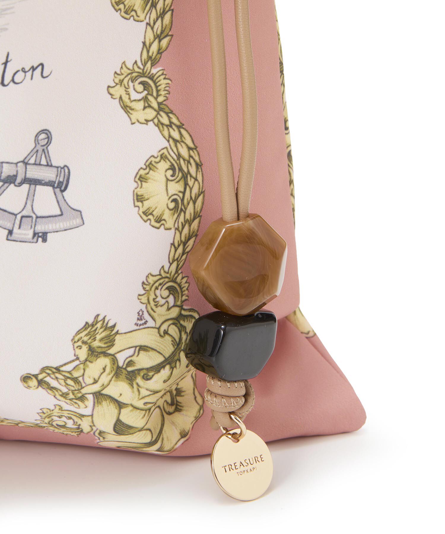 TOPKAPI TREASURE「【TREASURE TOPKAPI】マイルドサテン スカーフ柄 巾着 トート バッグ 」|トートバッグ|