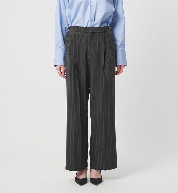 UNITED ARROWS「2タック ワイド ストレートパンツ ‐ウォッシャブル‐」|スラックス|