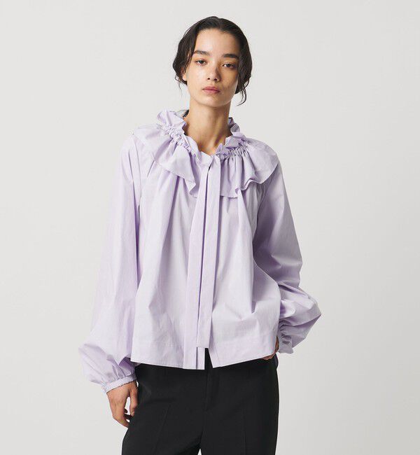 AEWEN MATOPH「＜AEWEN MATOPH＞ギャザーリボンブラウス ‐ ウォッシャブル ‐」|シャツ・ブラウス|