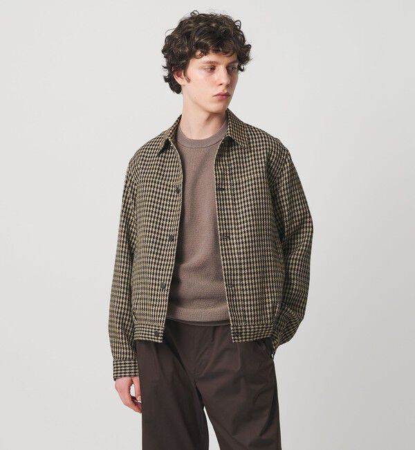 UNITED ARROWS「リネン バスケットツイル モダン トラッカージャケット」|ブルゾン・スタジャン|