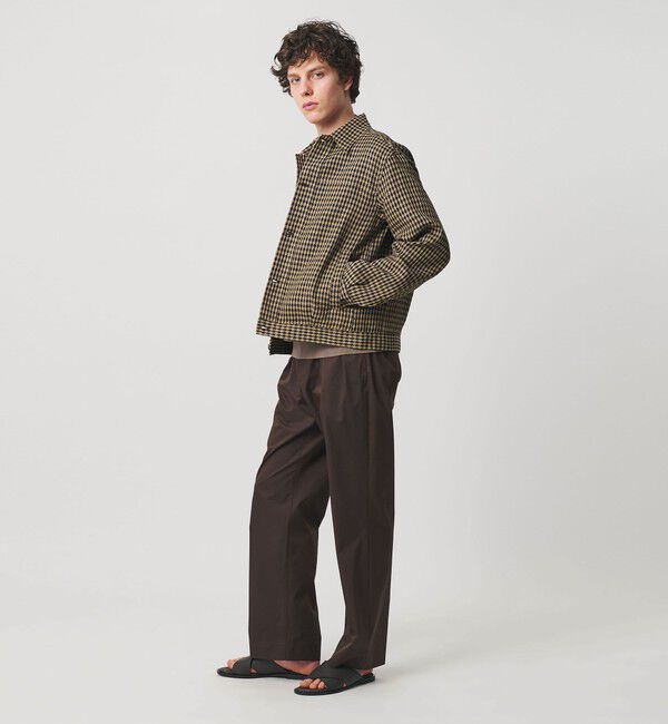 UNITED ARROWS「リネン バスケットツイル モダン トラッカージャケット」|ブルゾン・スタジャン|